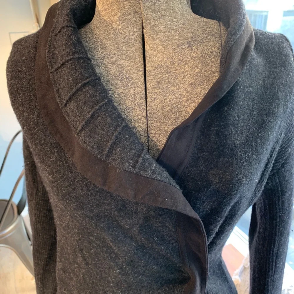 Anthropologie Guinevere Wool Gray Cardigan Size XS
